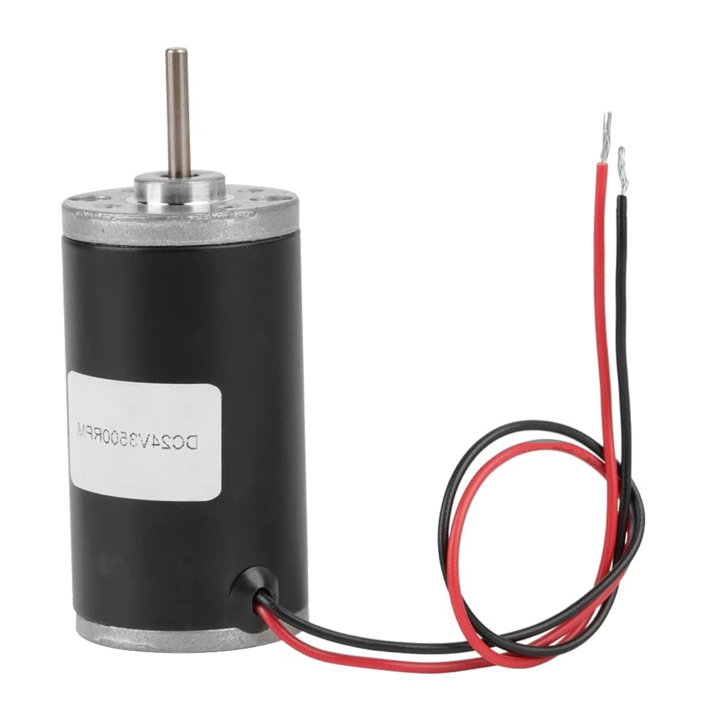 Eujgoov 31ZY Permanent Magnet Motor, 6V/12V/24V 3500-8000RPM Permanent Magnet DC Motor Electric Brushed Motor CW/CCW (24v3500 rpm)