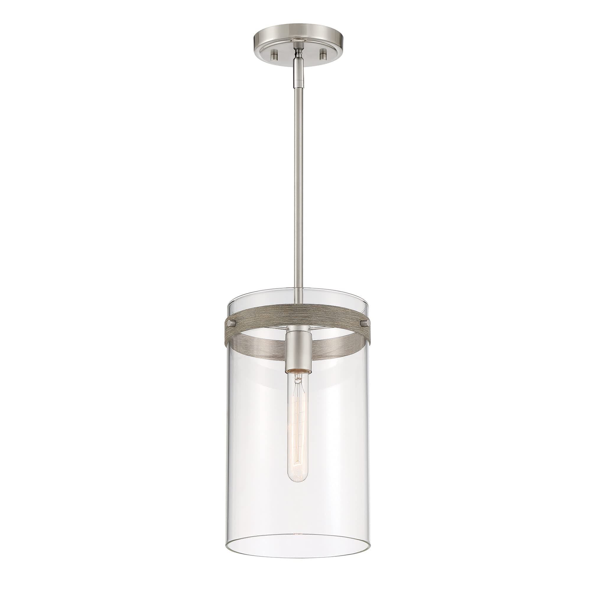 DESIGNERS FOUNTAINReflecta 1-Light Pendant, Brushed Nickel, D227M-7P-BN