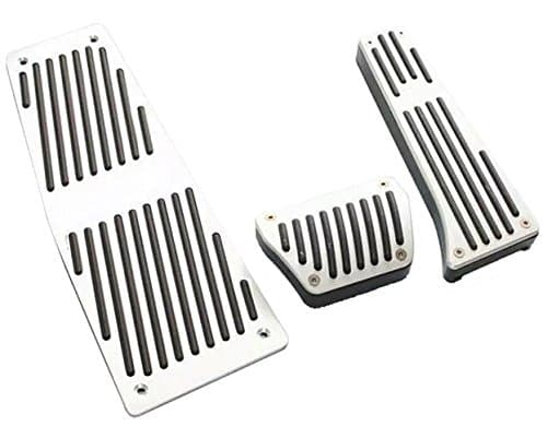 ECARGO DIY Car Aluminum Alloy Footrest Accelerator Brake Pedals Pads Fit for E60 HAMAN Style