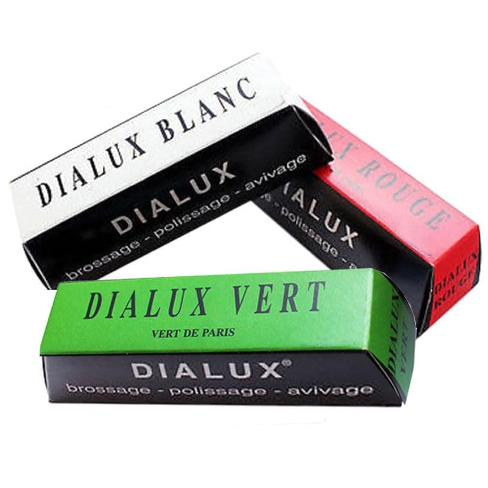 Jewelers RED Polish Gold Silver Jewelry DIALUX RED Green White & RED -3 Bars