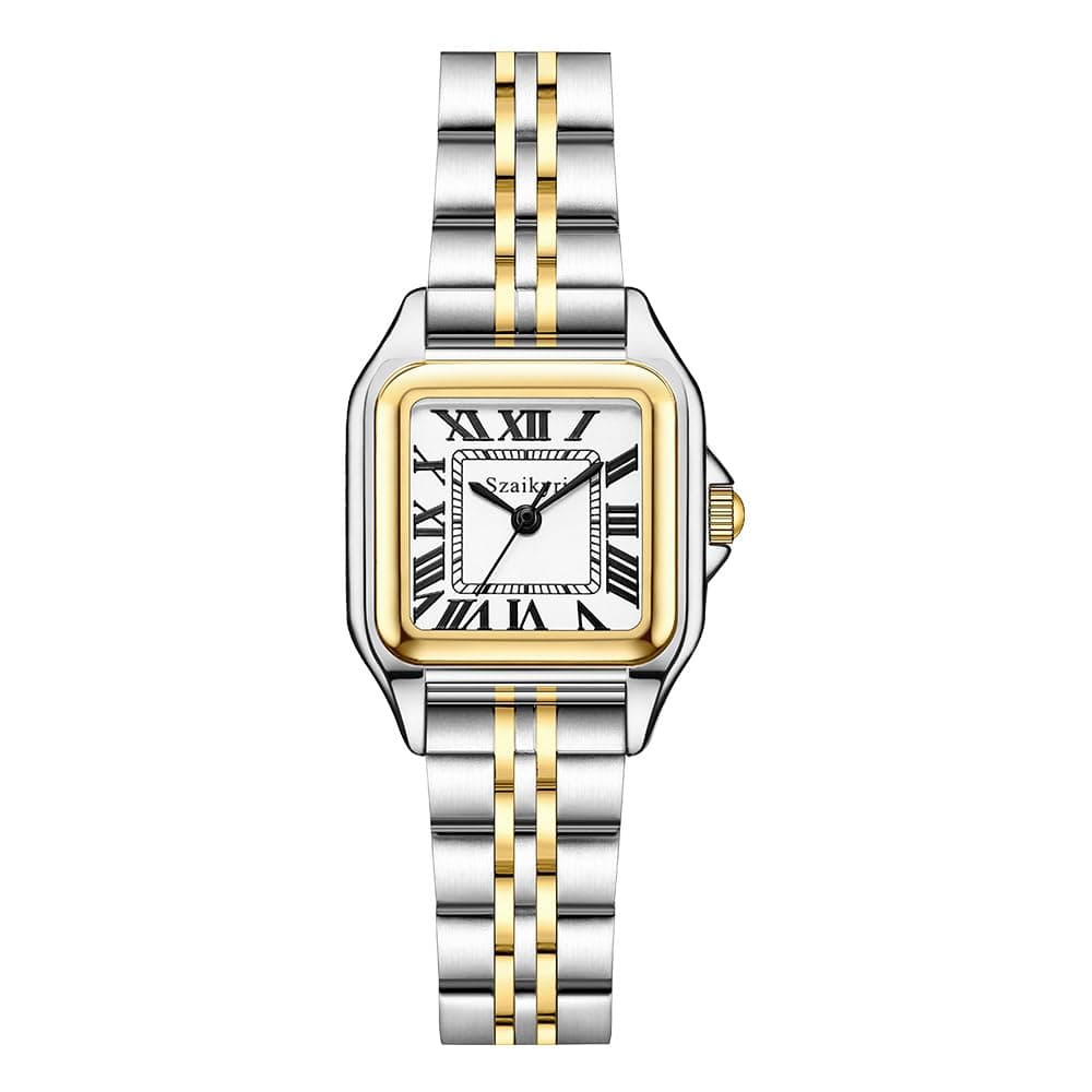 Classic Square Watches for Women with Roman Numerals Ladies Casual Dress Watch