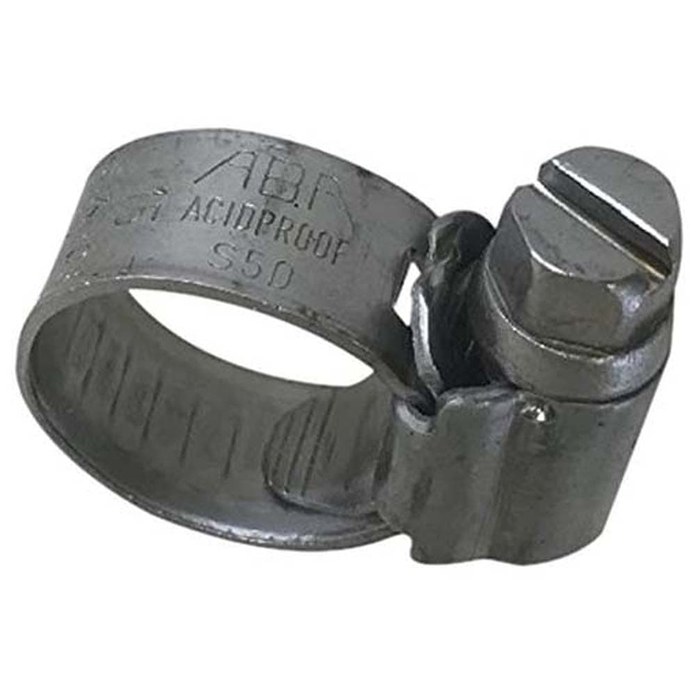 Scandvik 08116112014 Stainless Steel Hose Clamp (SAE Size 4, 11-17 mm, 7/16" - 11/16", 9mm Band, 13617), 10 Pack