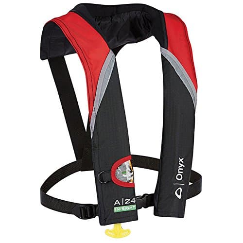 A-24 In-Sight Auto Life Jacket, Red