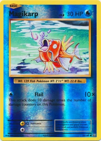Pokemon - Magikarp (33/108) - XY Evolutions - Reverse Holo