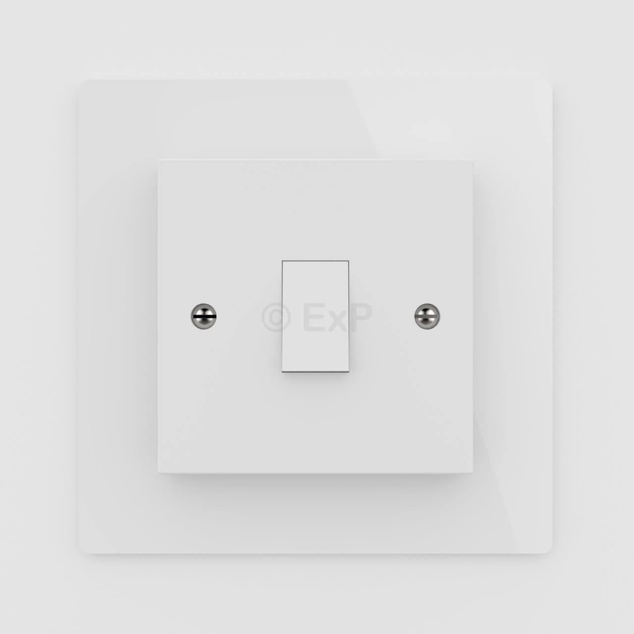 Single Light Switch or Plug Socket Back Plate Finger Surround Panel