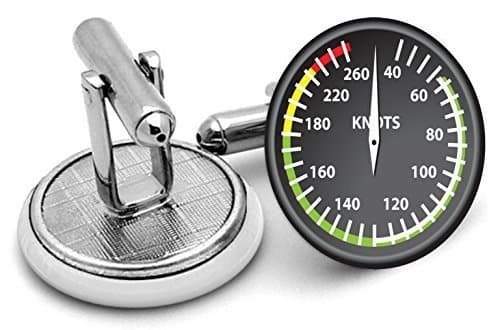 Aviation Air Speed pilots cufflinks in- supplied in gift pouch
