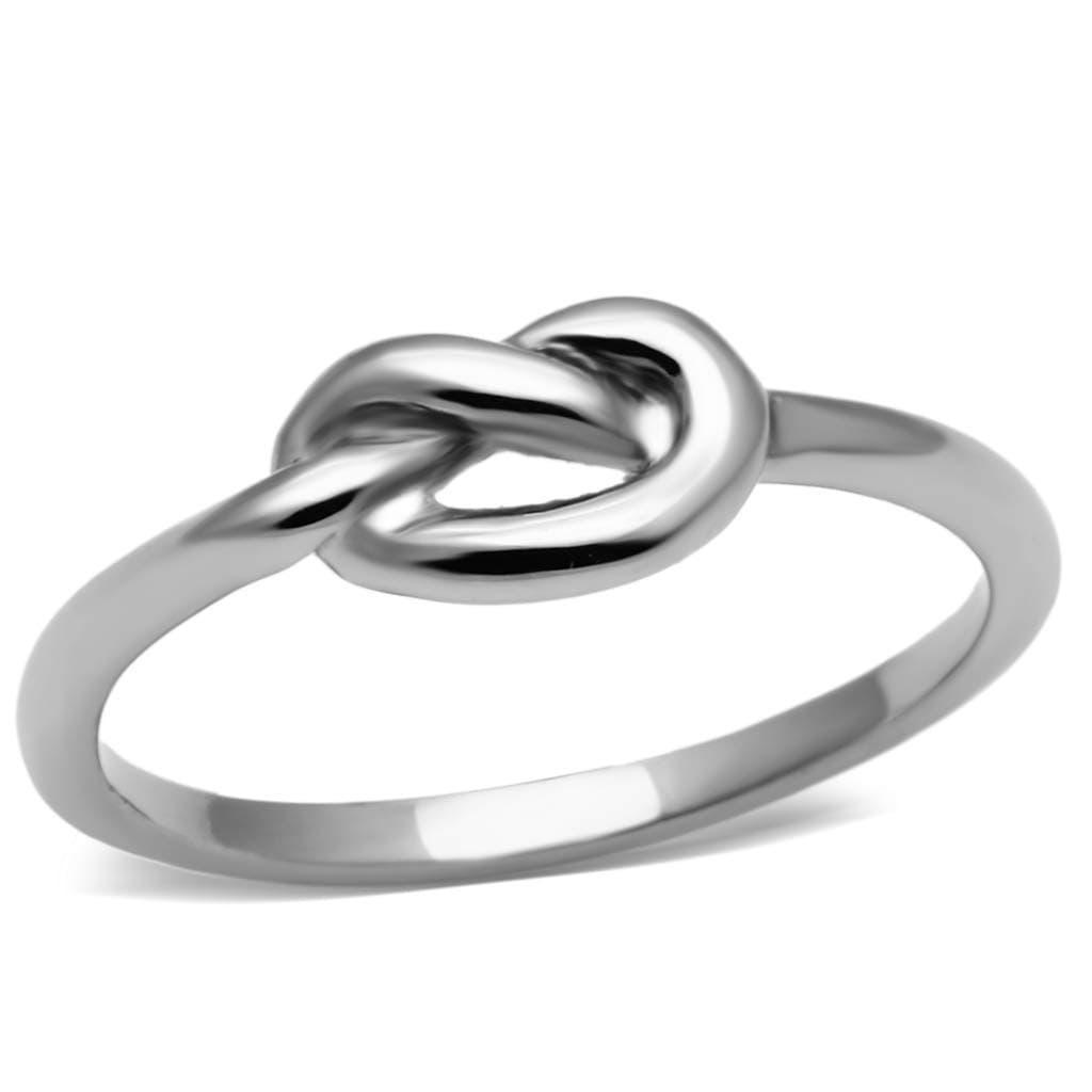 Mai Jewelry Shop & Hair Accessories Fade-Resistant Stainless Steel Infinity Knot Stoneless Ring