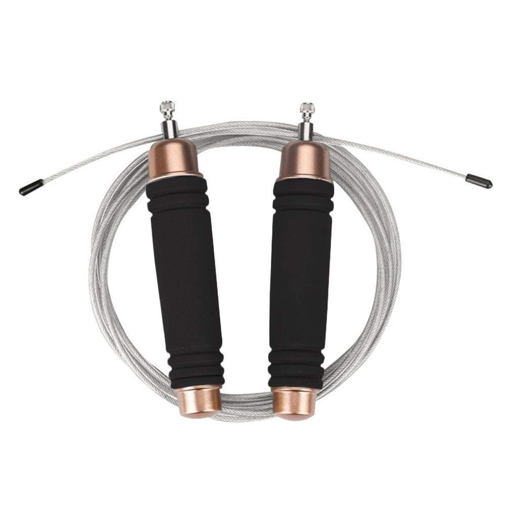 XIAOF-FEN Home Exercise Equipment Steel Wire Heavy Speed Skipping Jump Rope Adults Gym Fitness Weight Loss Tool,Fitness Equipment Training (Color : Black)