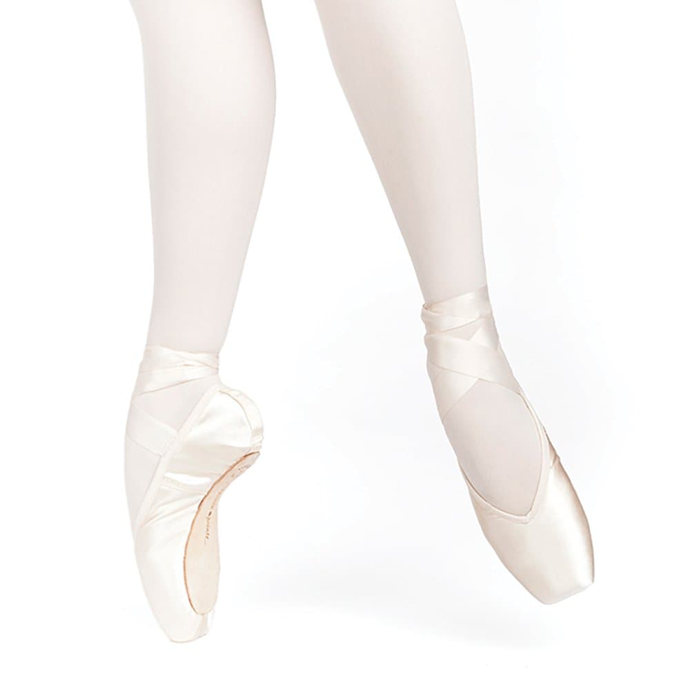Russian Pointe Entrada Pro Pointe Shoes, V-Cut Hard Shank - Size 37, Width 3, Vamp V2