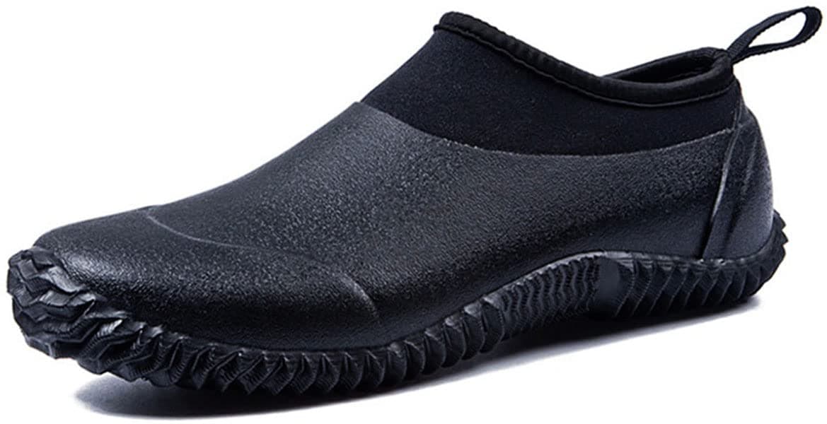 Unisex Waterproof Garden Shoes Womens Rain Boots Mens Car Wash Footwear