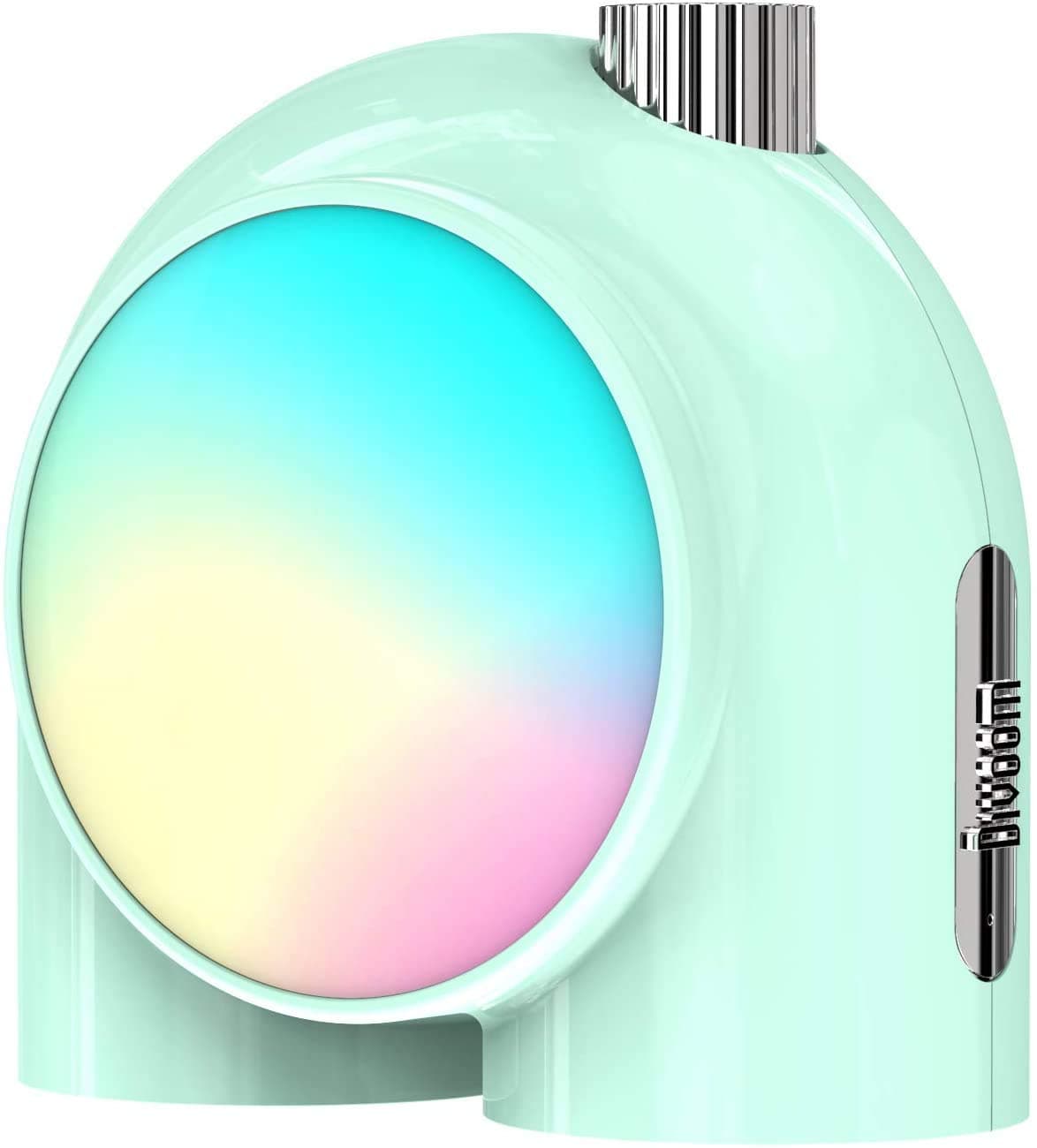 Divoom Planet 9 Smart Cordless Table Lamp, Programmable Mood Light with RGB LED, Night Light for Bedroom, Gaming Room, Office Green, SB-122