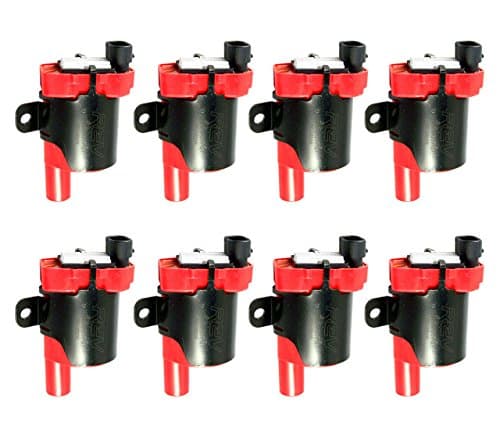 Rev IgnitionHigh Performance Ignition Coil Set of 8 compatible with GM Round Type 10457730 1999-2007