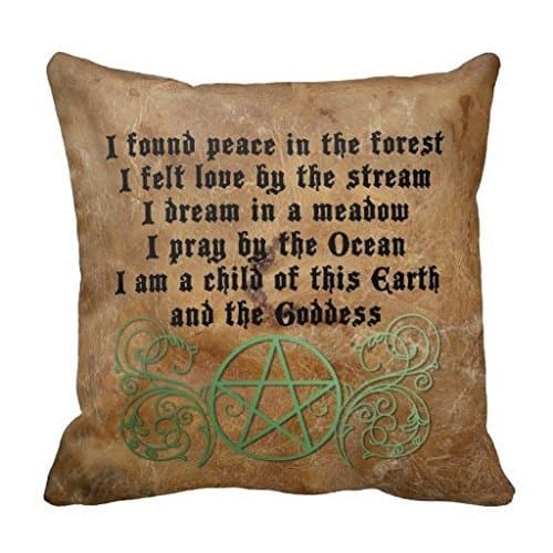 Beautiful Wiccan Poem Pillow Case