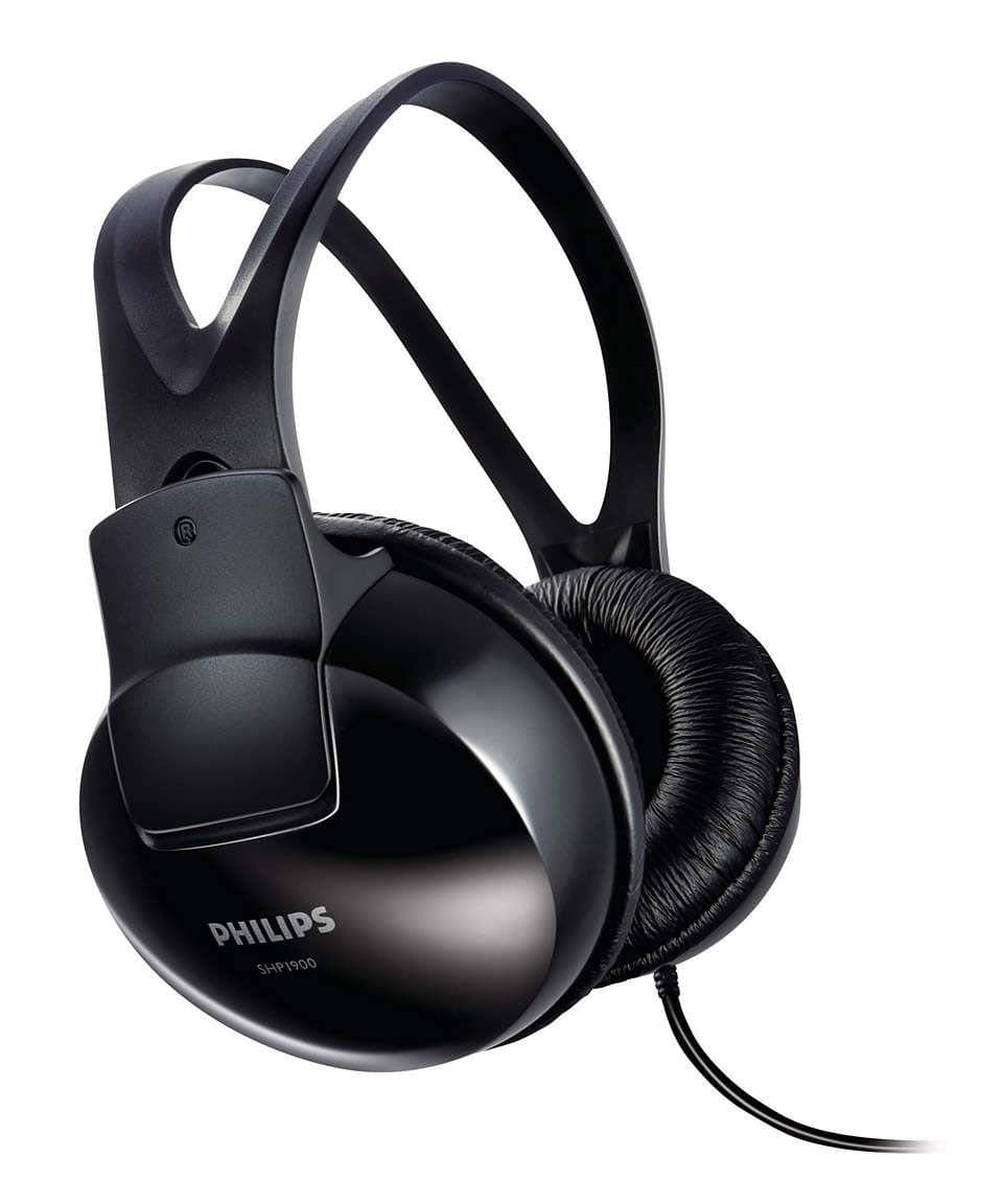 SHP1900 Stereo Over-Ear Headphones, Black