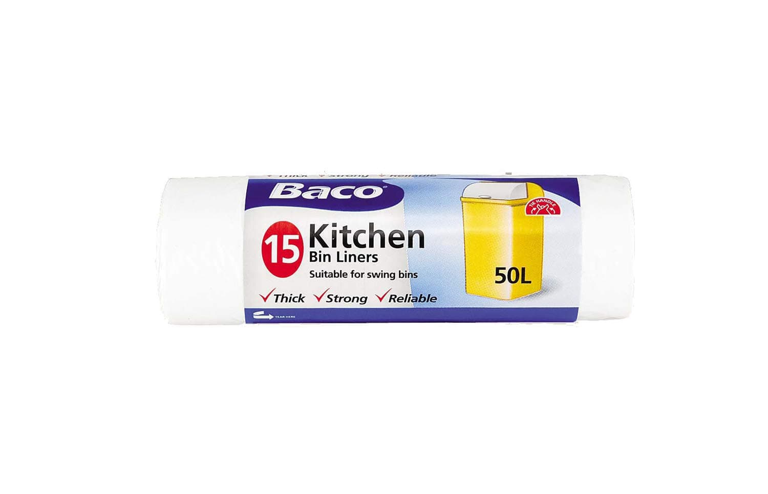 Bacofoil Draw String Swing Bin Liner, 15 Each