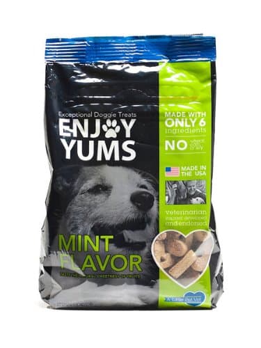 Enjoy Yums 1 Lb. bag Mint Dog Treats.