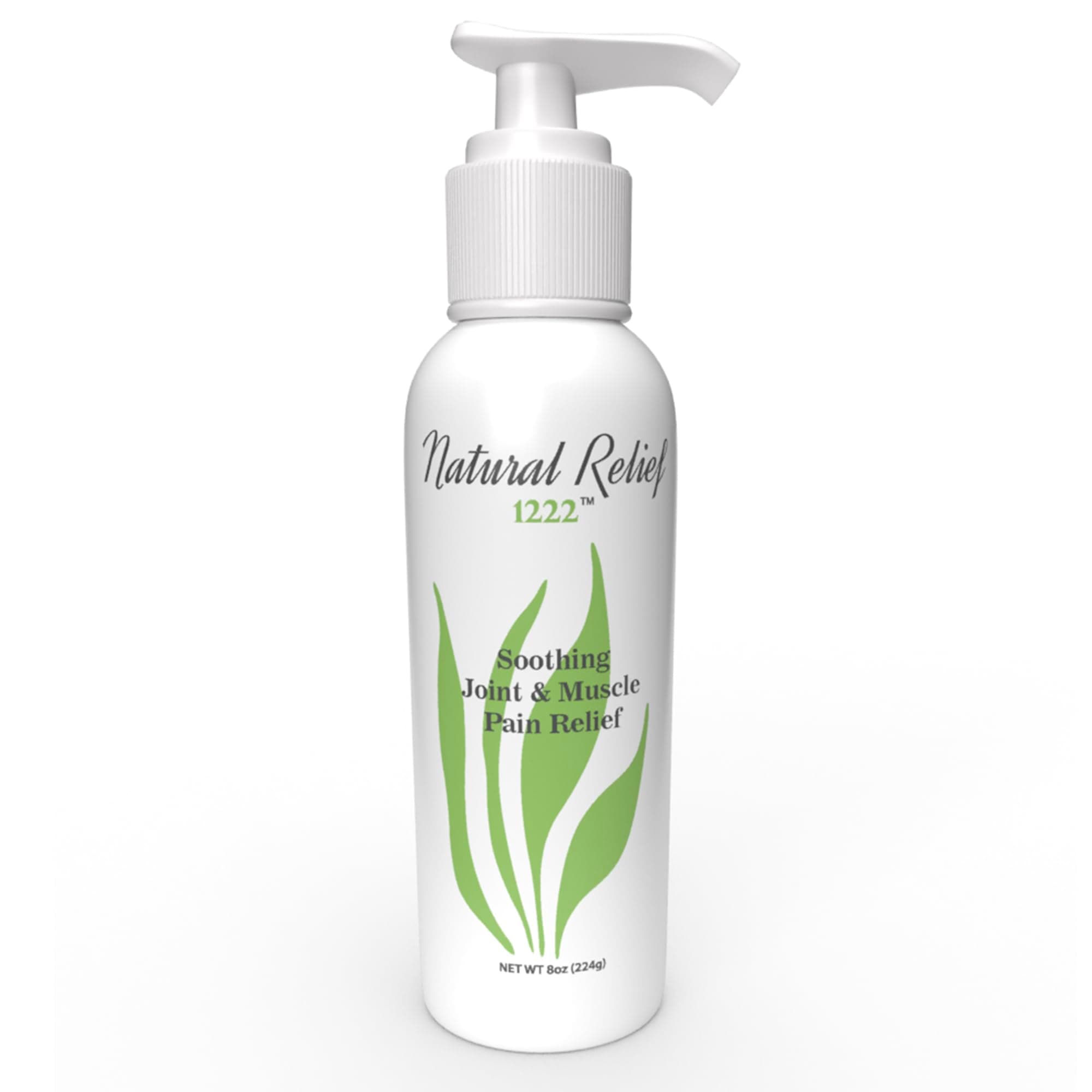 Relieves Muscle Pain, Joint Pain, Knee Pain, Back Pain, Finger Pain, Foot Pain, Natural Relief 1222 8oz