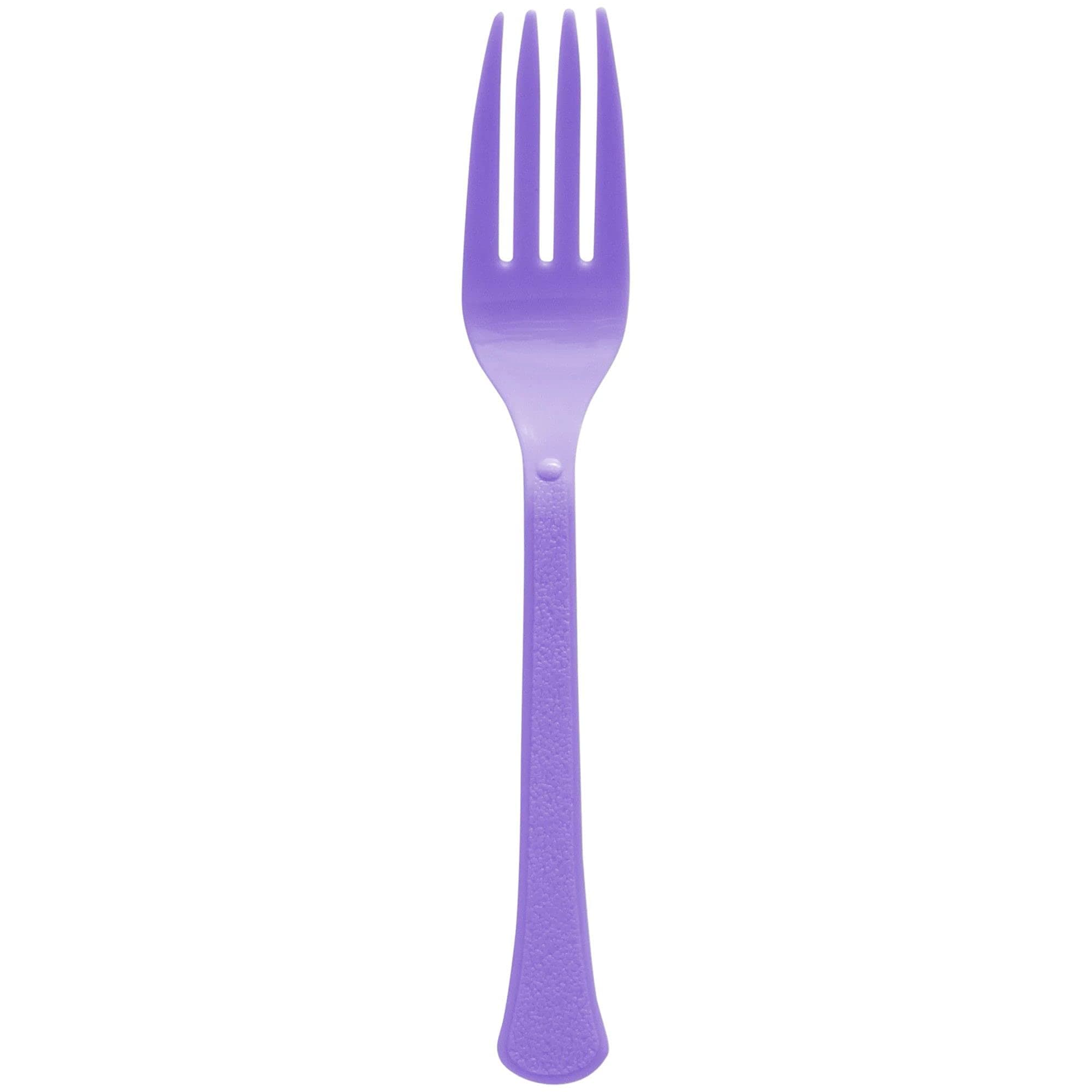 New Purple Plastic Heavy Weight Forks (50 Count) - Premium Disposable Plastic Cutlery, Perfect for Home Use and All Kinds of Occasions