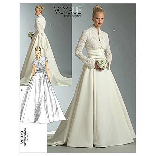 Vogue Ladies Sewing Pattern 2979 - Bridal Wedding Dress & Sash