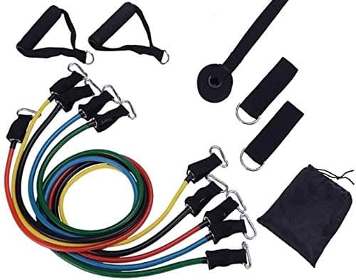Resistance Exercise Bands for Workout Yoga Set Crossfit Fitness(11PCS)