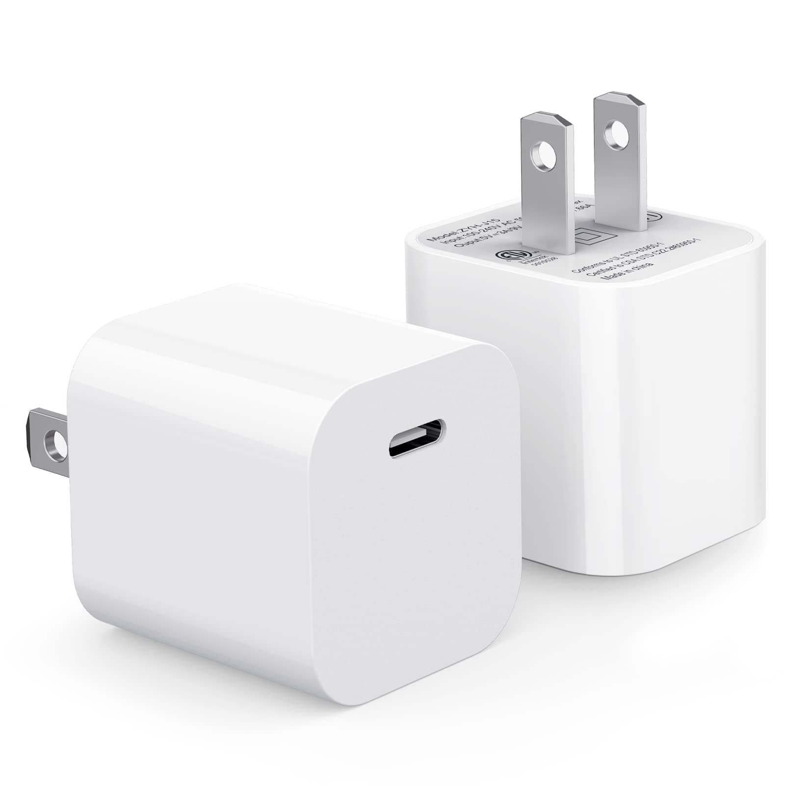 iPhone 12 13 14 Charger Fast Block [Apple MFi Certified] USB C Charger 2Pack Type C Power Adapter Plug Wall Charging for iPhone14 Pro Max/14 Pro/13 Pro Max/12 ProMax/11ProMax/11/SE2/iPad Pro/iPad Air2