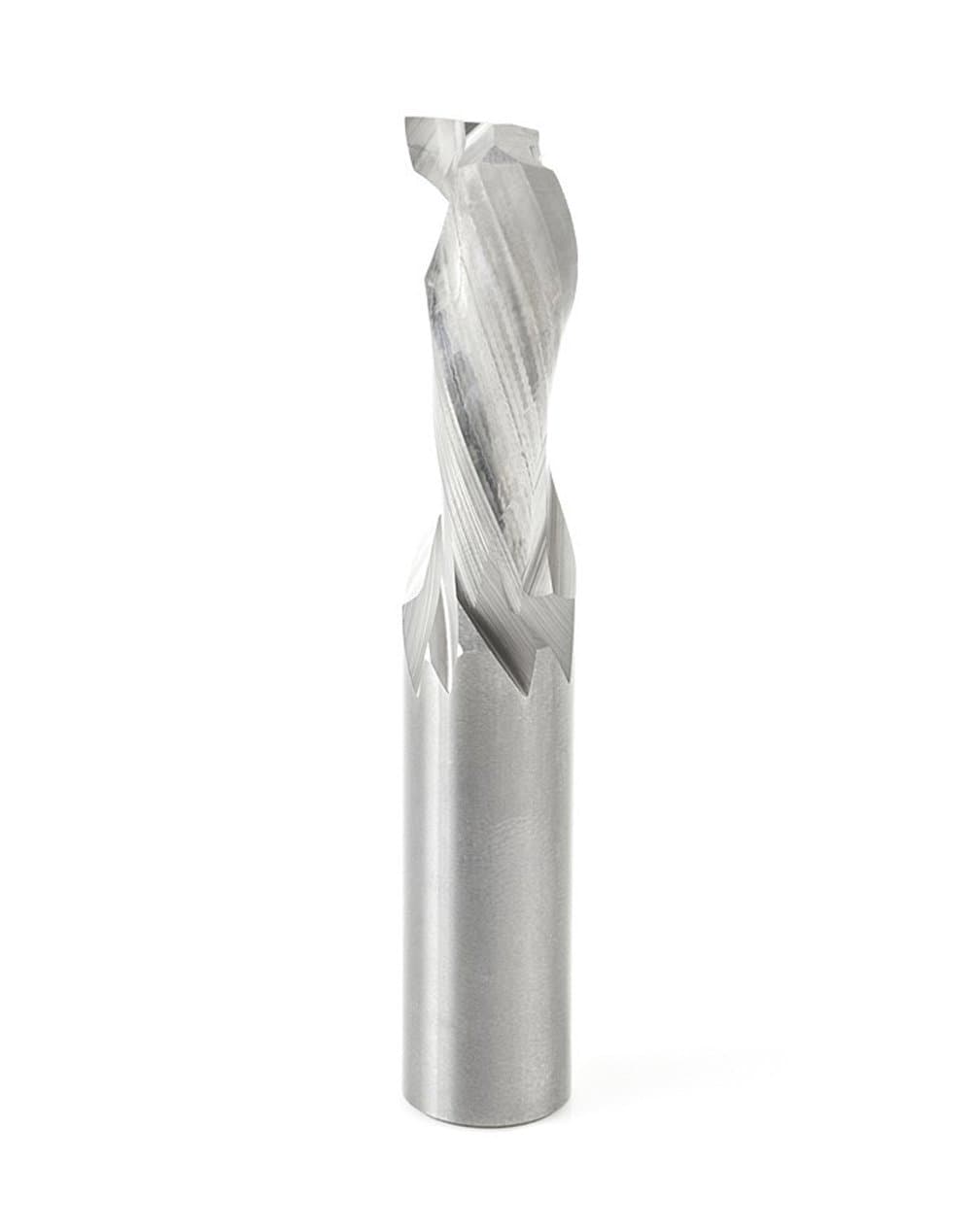 Spiral Solid Carbide Router Bit, Premium Grade CNC Router Bits, 3/8" Cutting Diameter, 1-1/4" Cutting Lenth, 3" Overall Length, 3/8" Shank Diameter | Solid Carbide Compression Router Bit