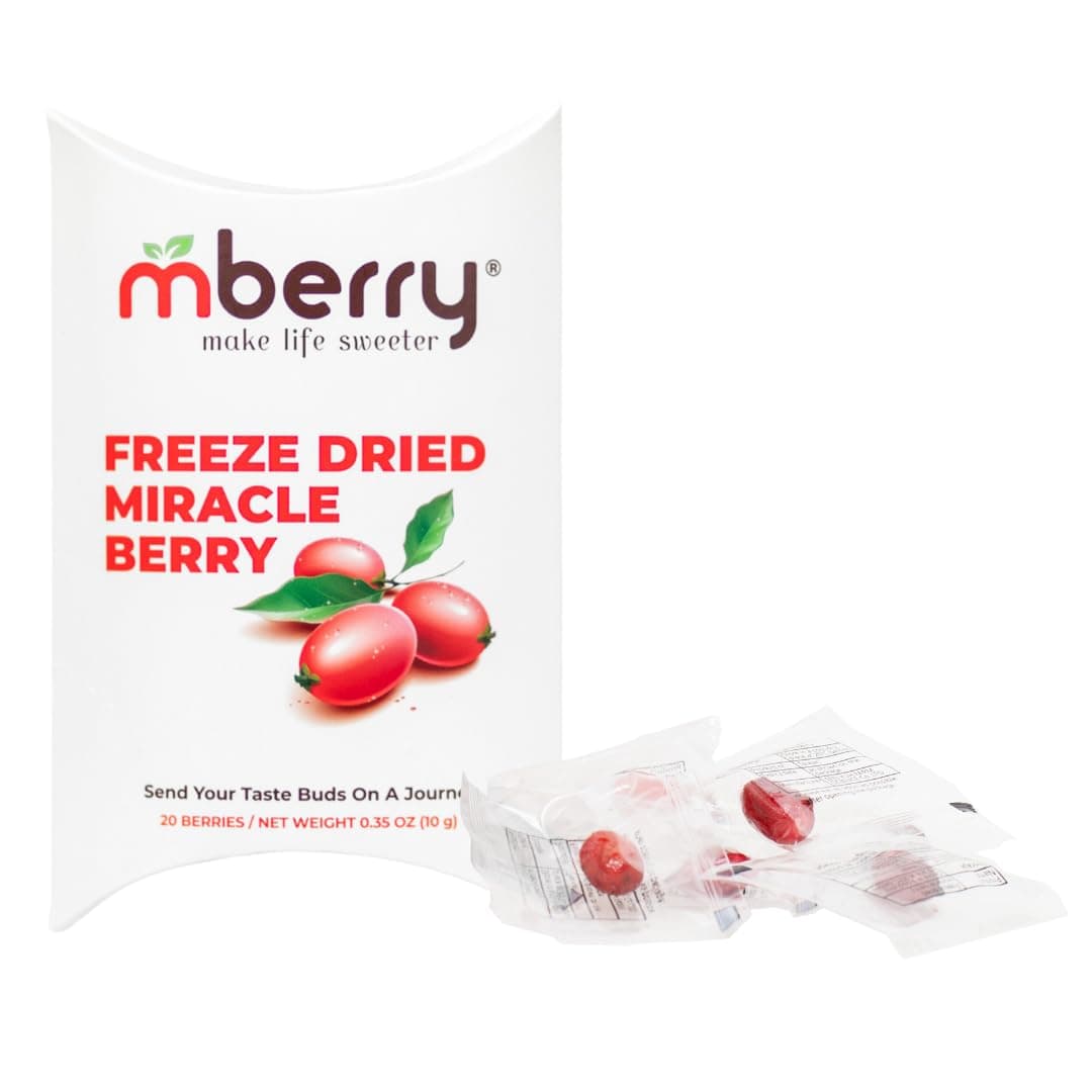 mberry Freeze Dried Miracle Berries, 20 Berries