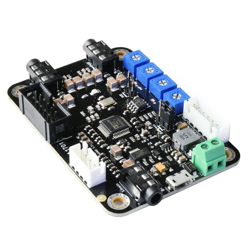 TSA1701 Audio DSP Board - 28-/56-bit, 50 MIPS Digital Audio Processor, 4 Potentiometers, USB, Windows Compatible