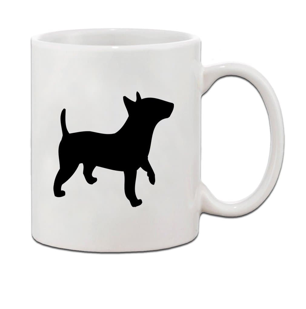 Bull Terrier (Miniature) Silluette Ceramic Coffee Tea Mug Cup 11 Oz