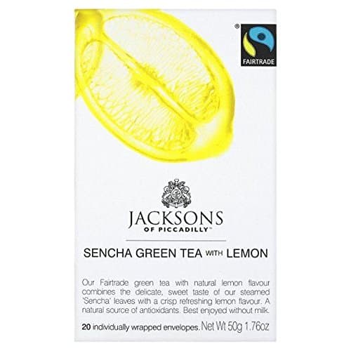 Jacksons of Piccadilly Sencha Green Tea with Lemon - 20 per pack