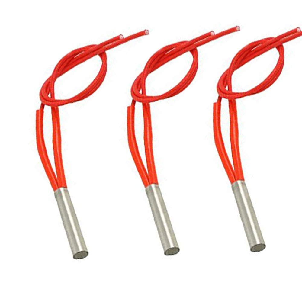 8 x 40mm 100W Cartridge Heater Electric Heating Pipe Fittings AC110V, 3Pcs