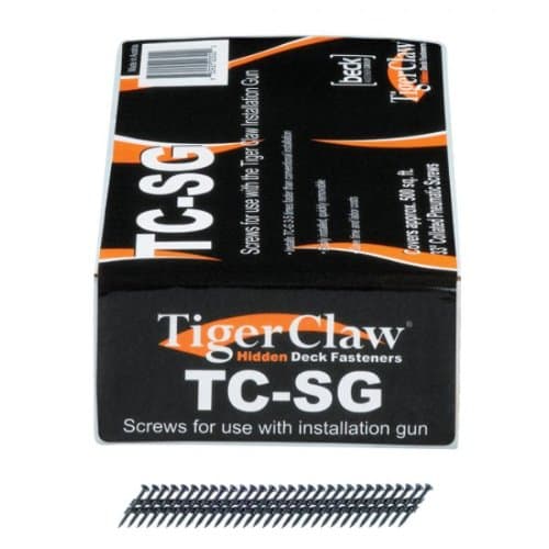 Pneumatic Scrails (Nail - Screws) - 930 pcs - Coated Carbon Steel - For Use With the TigerClaw Gun - 500 Sq. Ft.