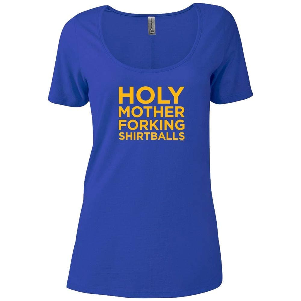 The Good Place Holy Mother Forking Shirtballs Women's Relaxed Scoop Neck T-Shirt