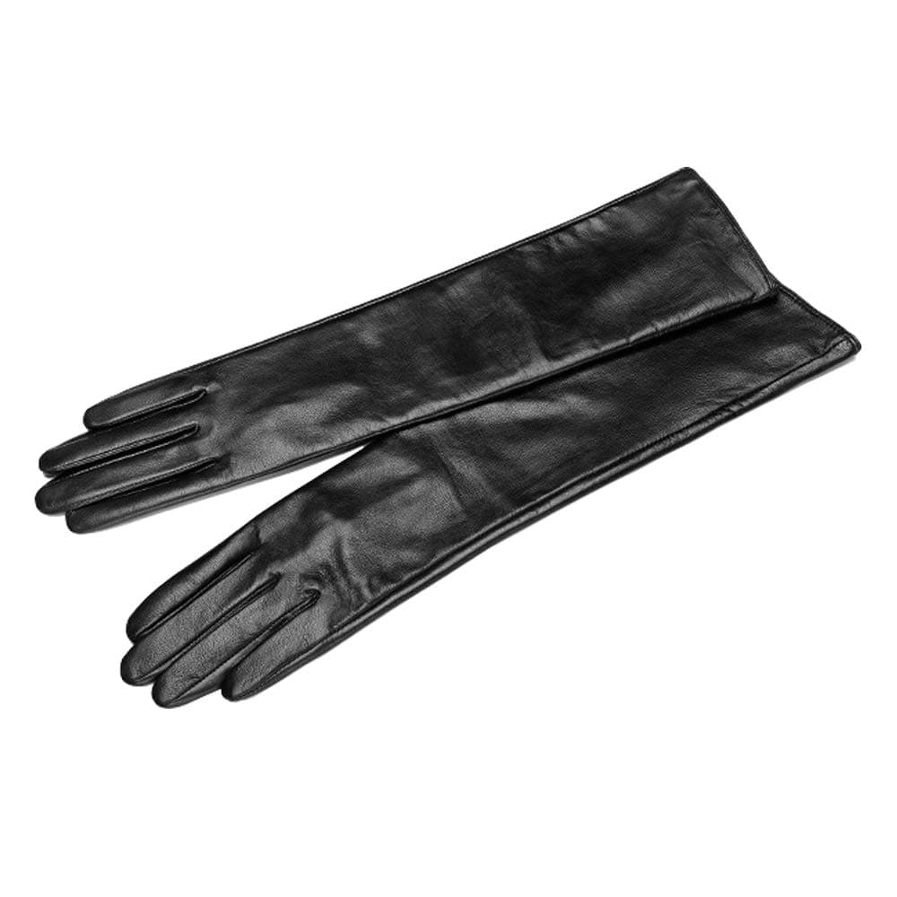 Womens Long Leather Gloves Winter Touchscreen Opera Evening Dress Driving Gloves