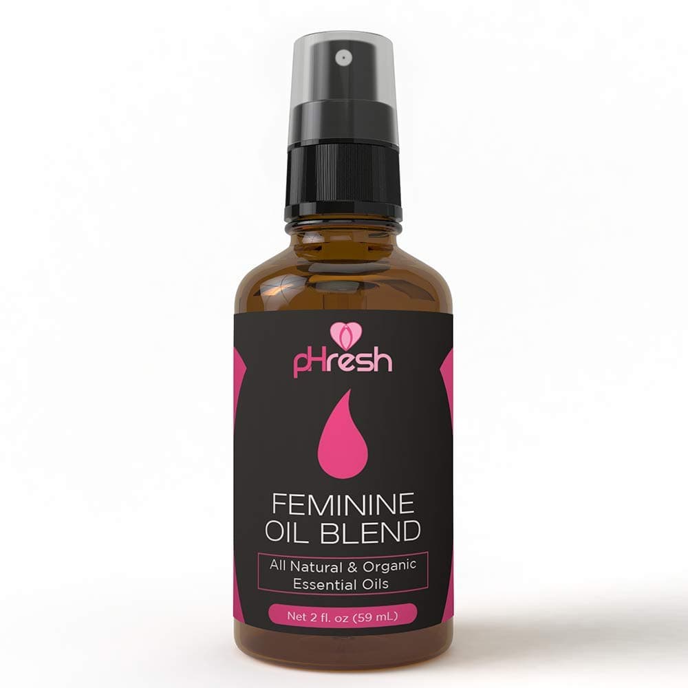 pHresh All Natural Feminine Spray (Made in USA) | Treats Symptoms of Yeast Infections & BV Fast! | 100% Yoni All-Oil Blend Made with Tea Tree, Lemongrass, and Orange Essential Oils | 2 oz. Spray