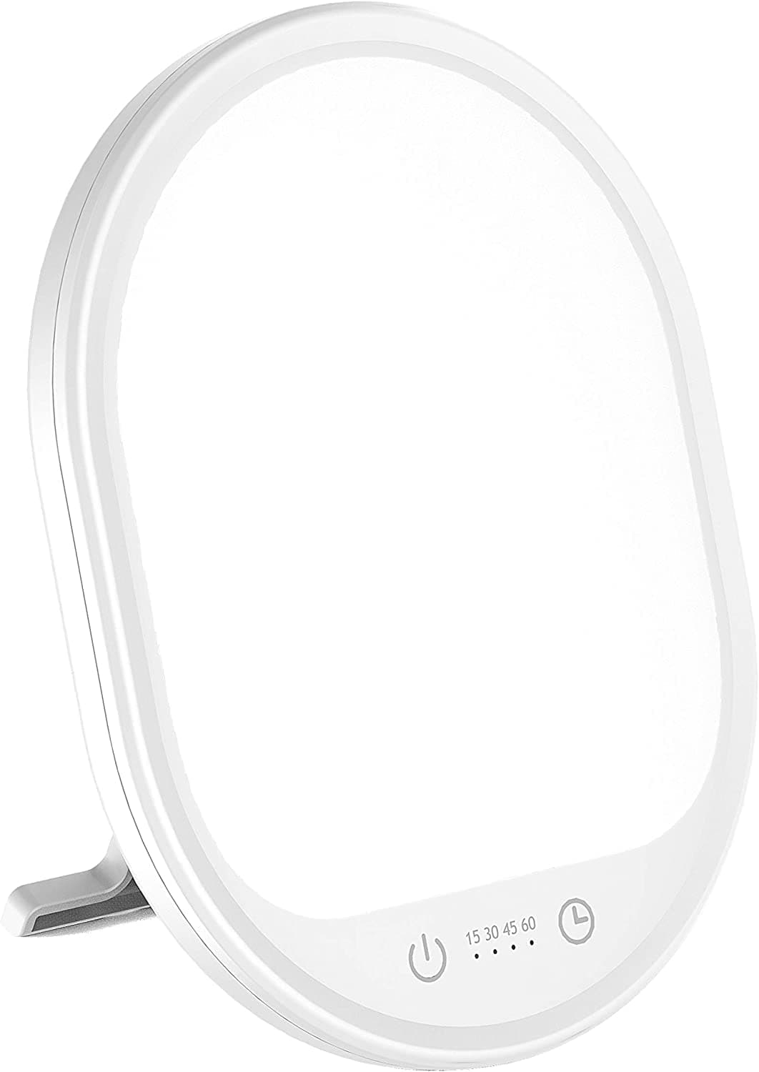 UV-Free 10000 Lux Daylight Lamp - Touch Control with 3 Brightness Levels & 4 Timer Functions, Large Surface & Rotatable Stand for Home/Office