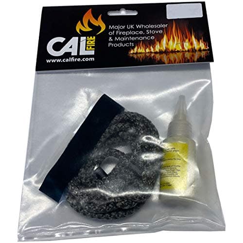 CHIMSOCReplacement Black Stove Rope Kit for Stove Doors - 6mm Diameter - Standard Softness Rope