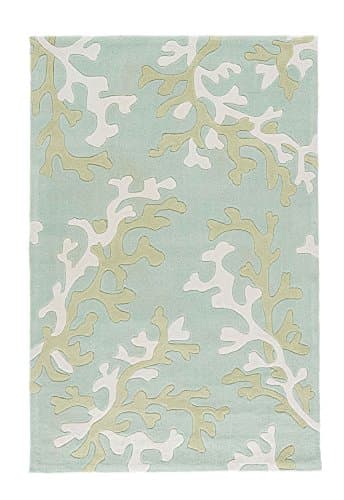 Jaipur Living Coral Fixation Hand-Tufted Polyester Novelty Blue Area Rug (3'6" X 5'6")
