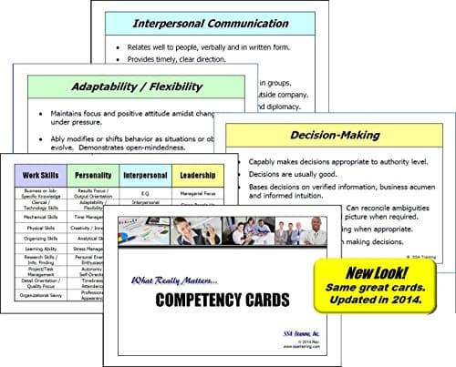 What Really Matters... Competency Cards