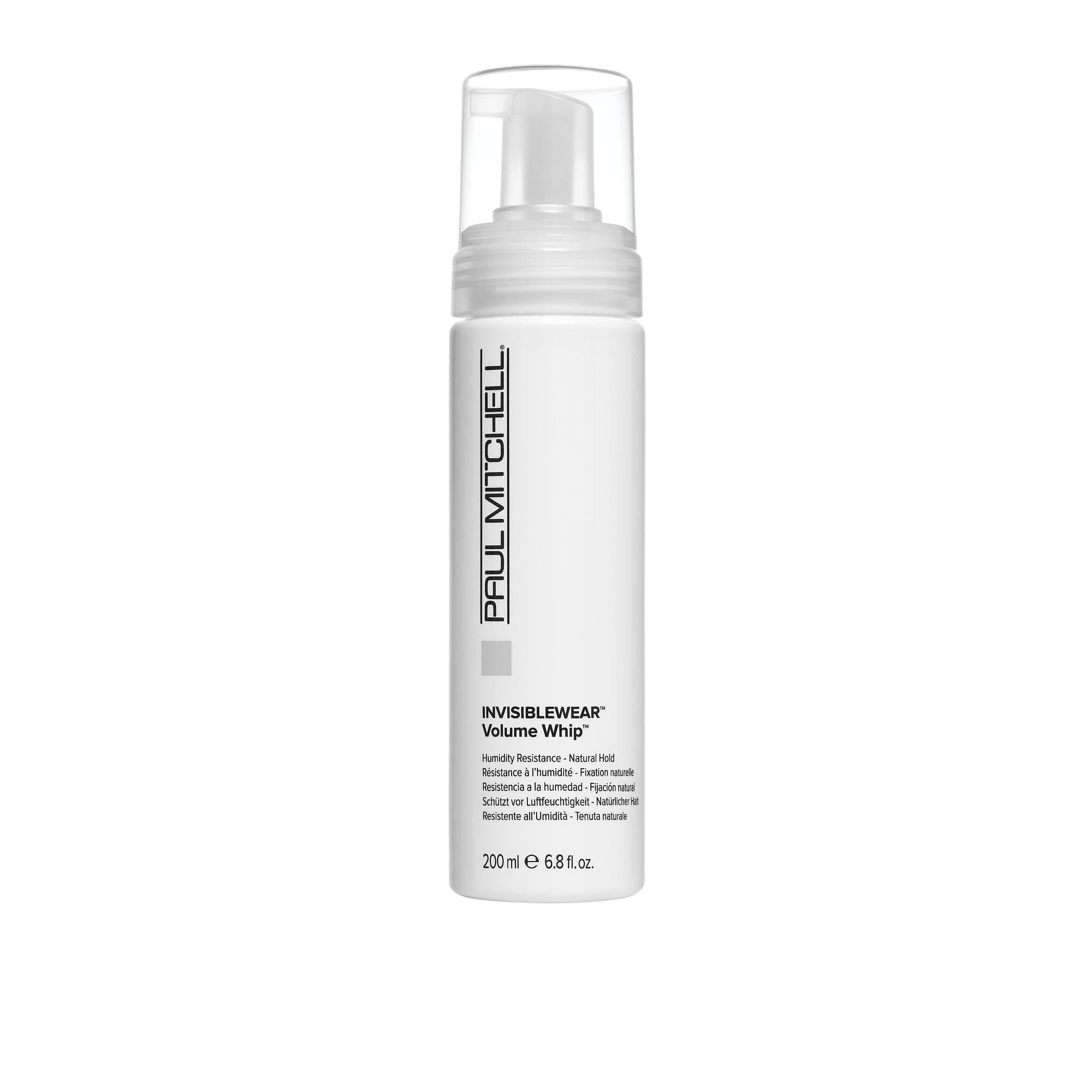 Paul Mitchell Invisiblewear Volume Whip Styling Foam, Humidity Resistance, Natural Hold, For Fine Hair, 6.8 fl. oz.