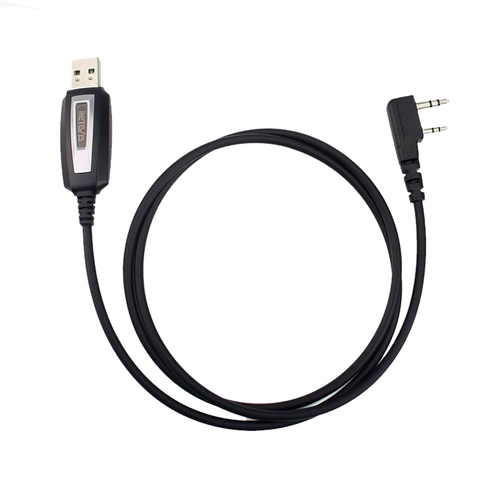 Retevis Programming Cable K 2 Pin RT622 RT24 RT27 RB639 RT668 RA79 RT5R Tid Radio, Upgraded 2303GS Chip Compatible with Baofeng UV-5R GT-5R BF-888S Quansheng JUCJET Kenwood HYT (1 Pc)