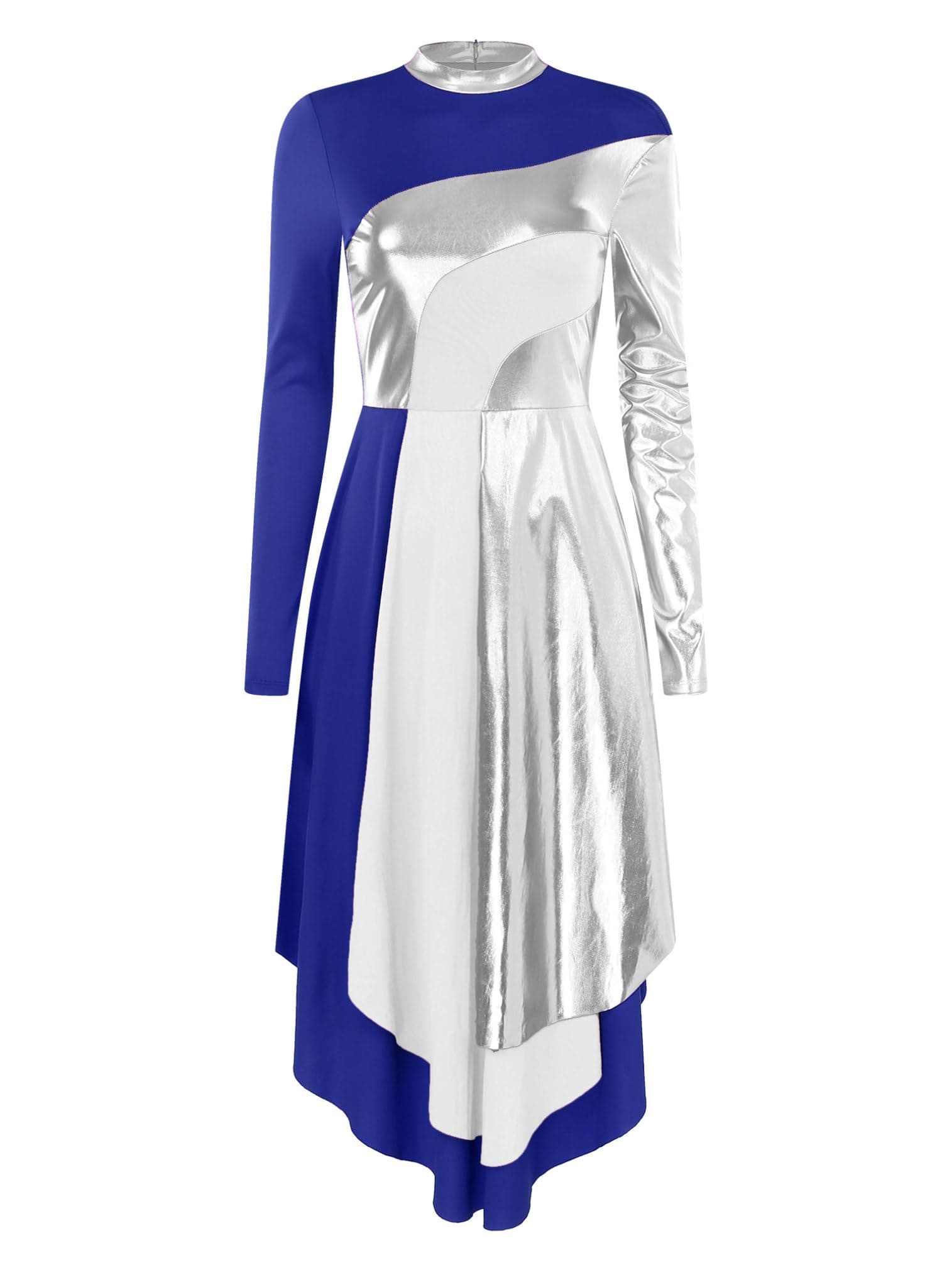 easyforeverWomen's Praise Dance Dress Long Sleeve Church Worship Dance Costume Praise Dance Tunics