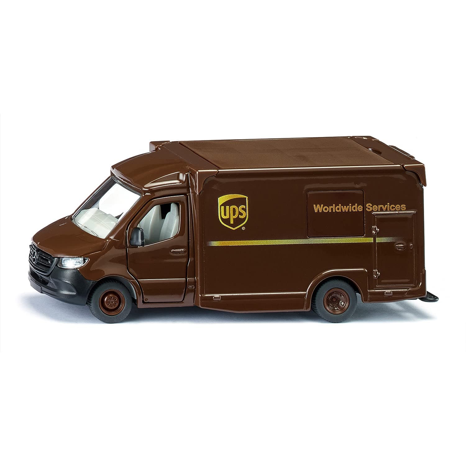 SIKU1920, UPS Delivery Truck, Mercedes-Benz Sprinter, 1:50, Metal,Plastic, Brown, Movable parts
