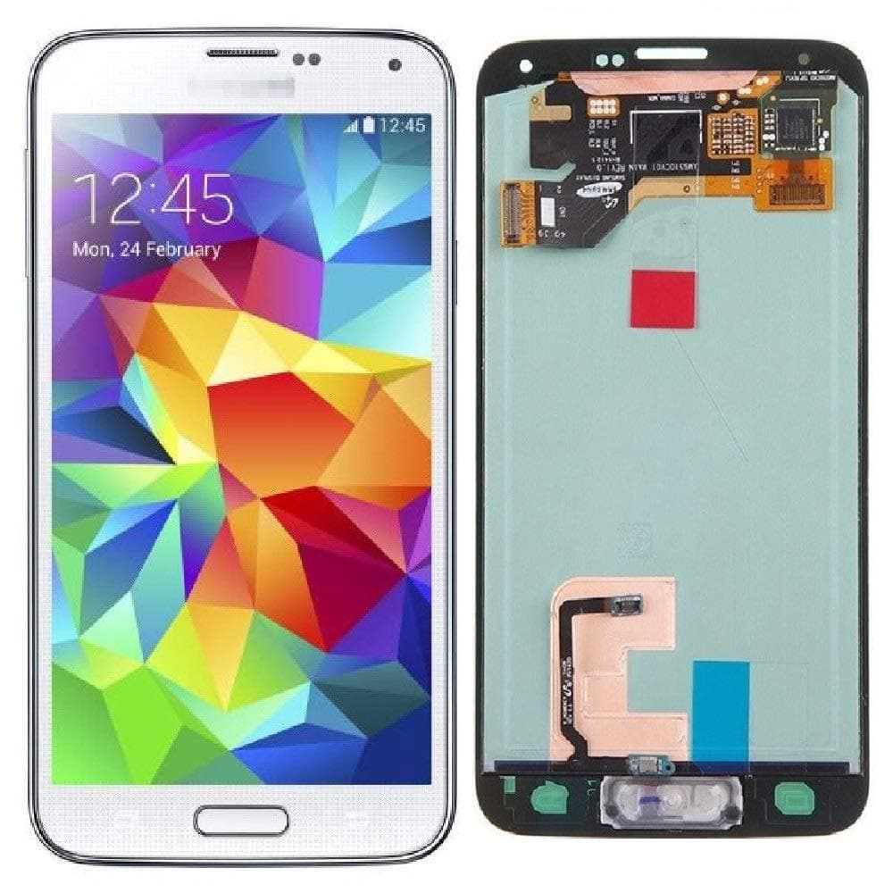 Display Screen Digitizer Touch Screen Assembly Replacement Part for Samsung Galaxy S5.(White)