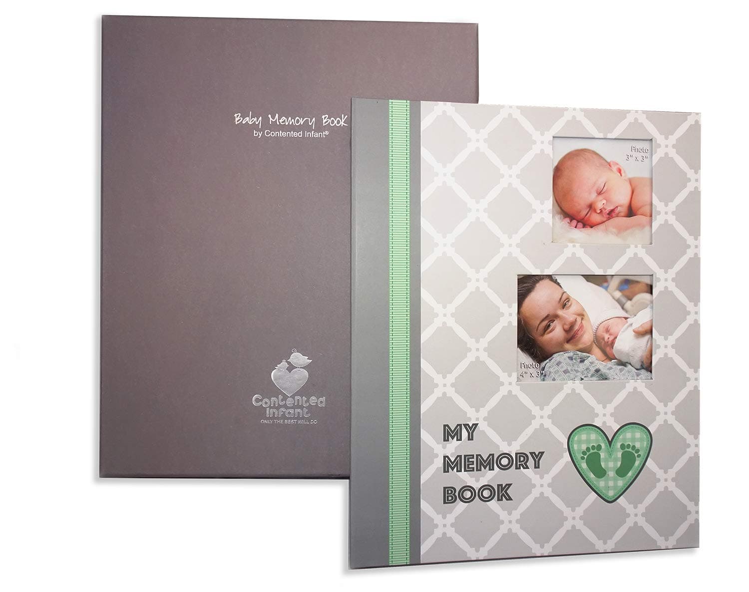 Baby Memory Book Photo Journal: Flexible Organization Loose Leaf Ring Binder Style Album. Birth - First 5 Years, with Gift Box for Photos Keepsakes Hand Foot Prints Memories; Pocket Pages for Storage