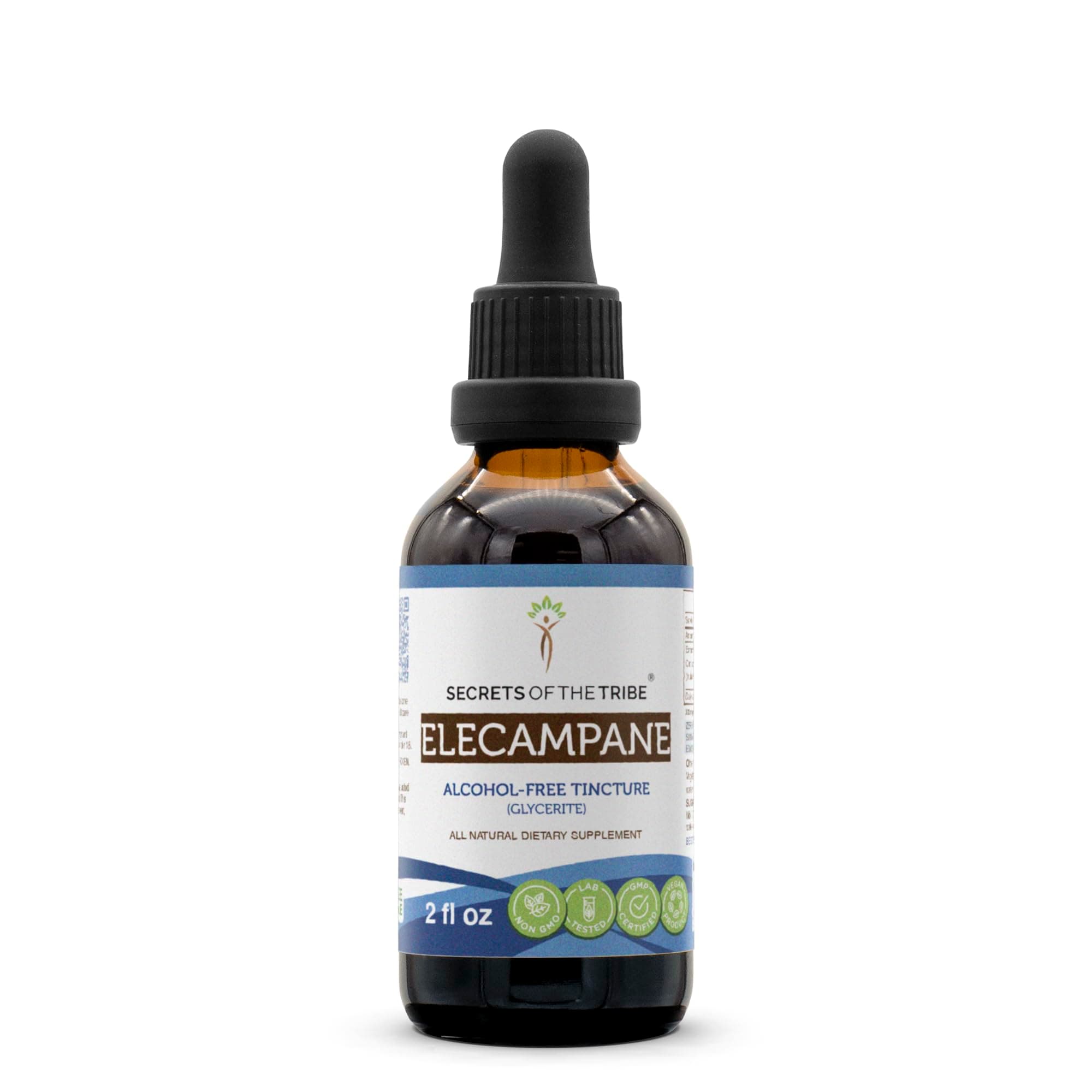 Secrets of the TribeElecampane Alcohol-Free Liquid Extract, Elecampane (Inula Helenium) Dried Root Tincture Supplement (2 FL OZ)