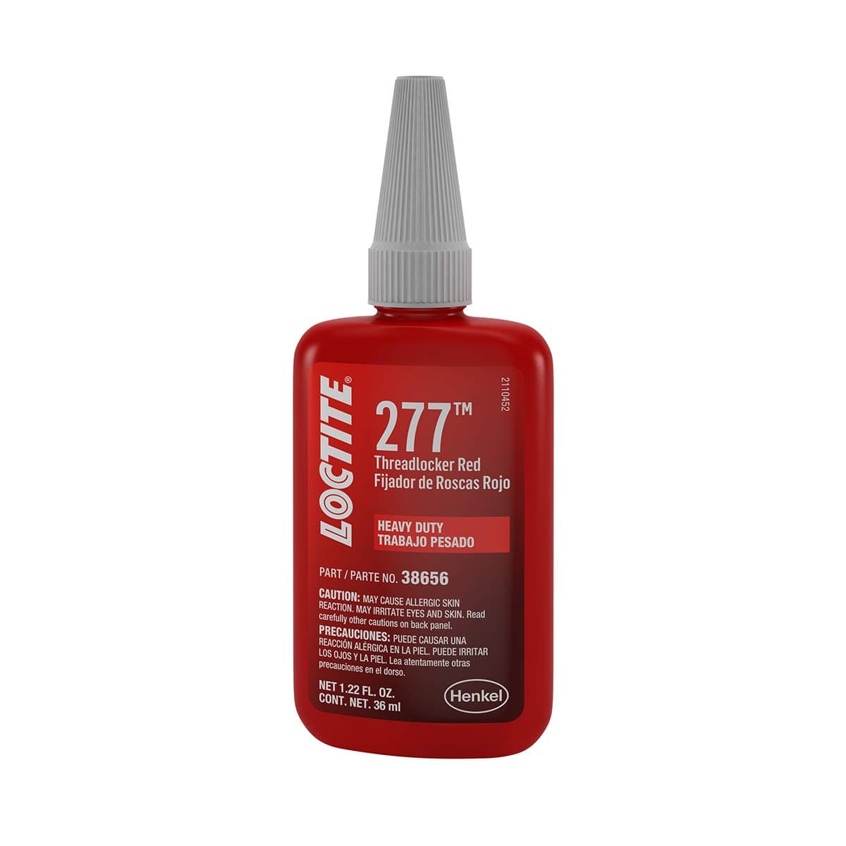 - 38656 277 Red Large Threads Threadlocker Bottle - 36 ml