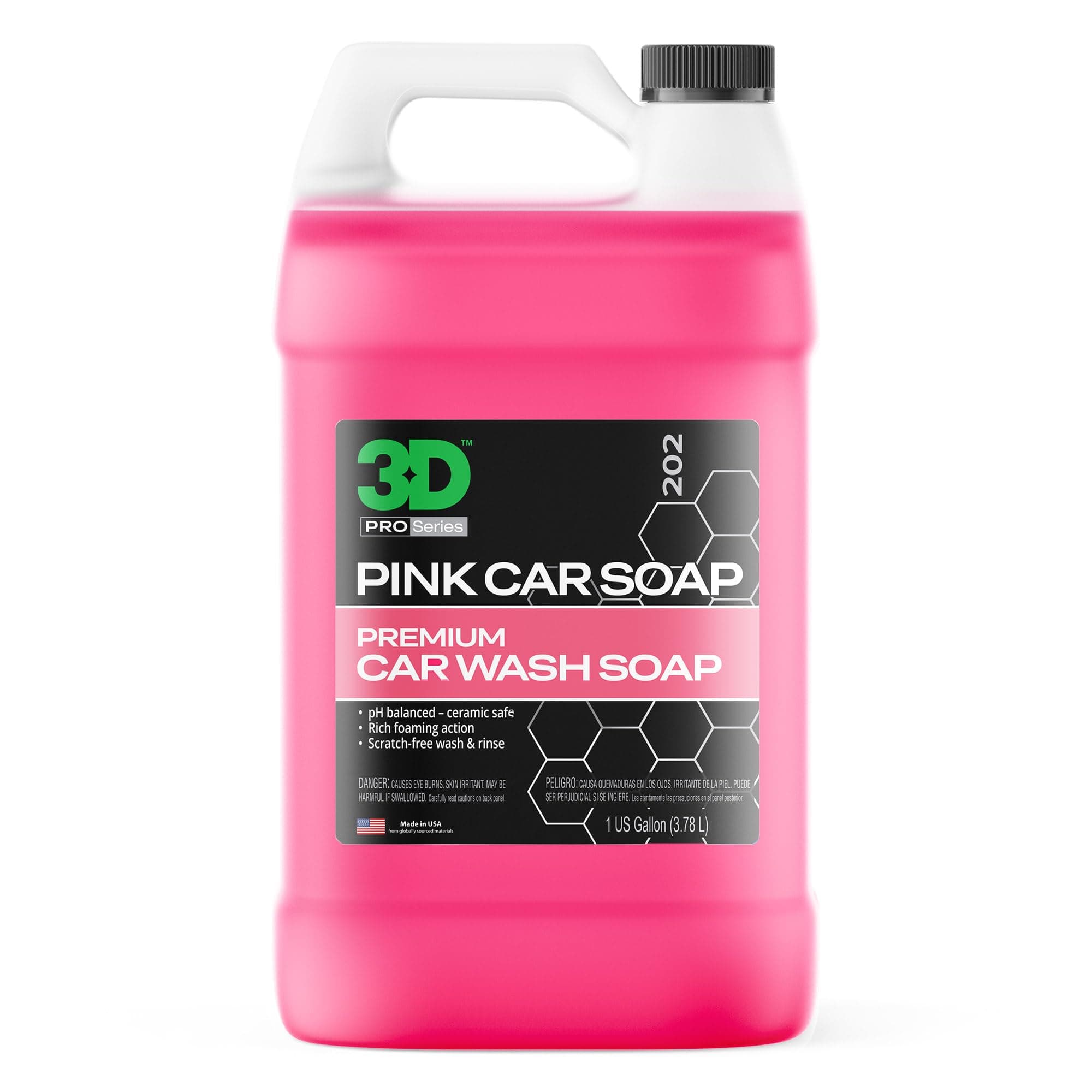 Pink Car Soap – 1 Gallon |pH Neutral Car Wash Soap with High Suds & Cherry Scent | Scratch-Free, High Gloss Shine | Safe on Wax & Sealants | Weekly Car Care