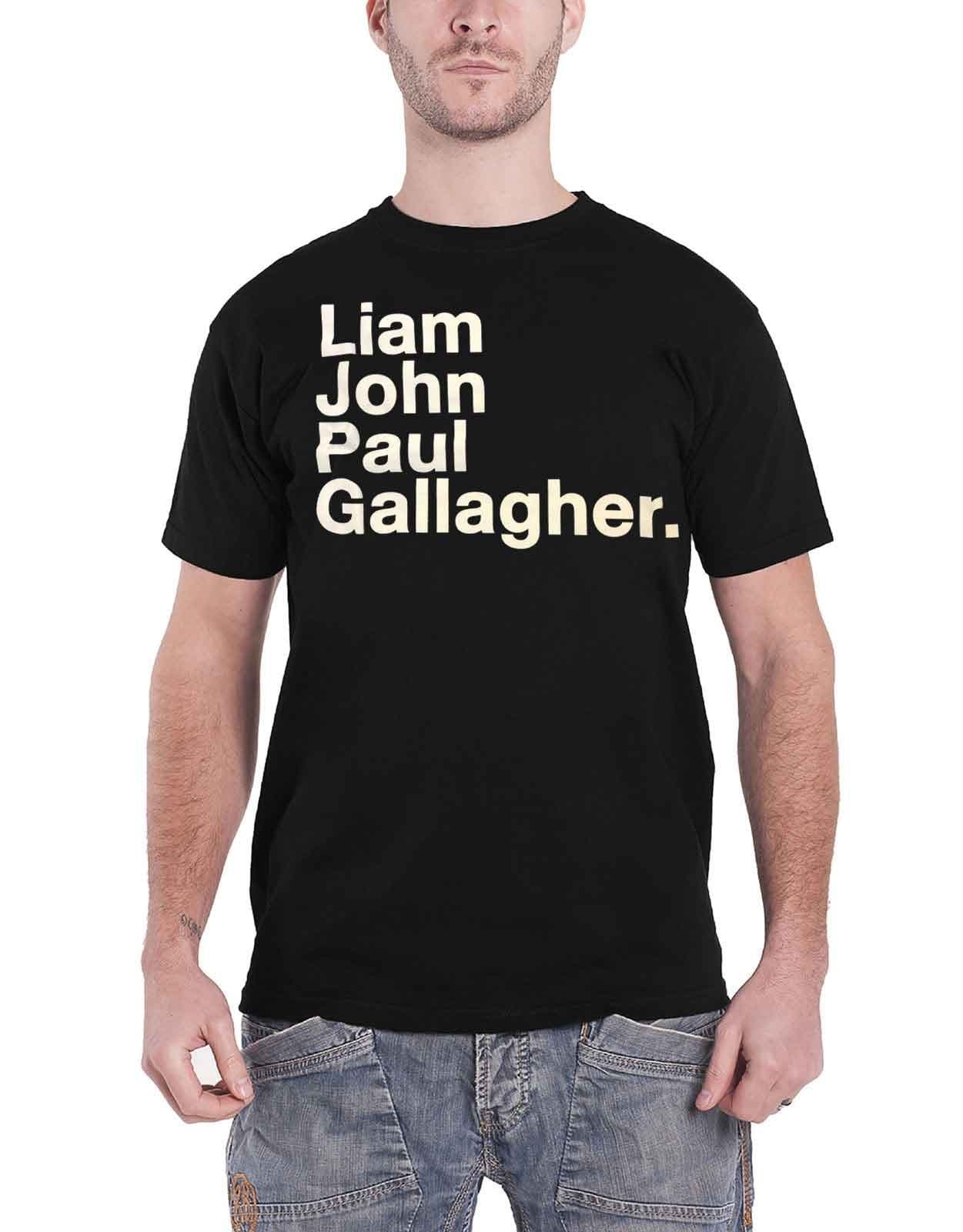 Liam Gallagher T Shirt Full Name Oasis As You Were Official Mens Black