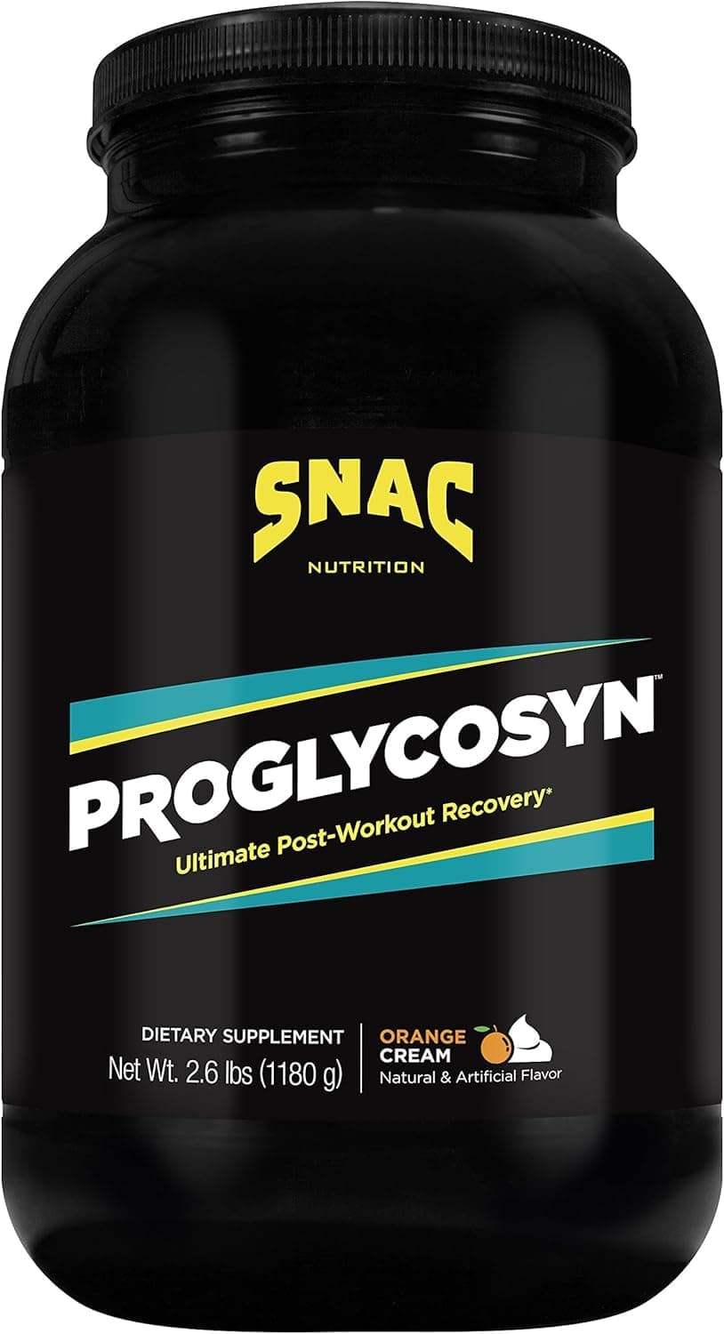 SNAC Proglycosyn Ultimate Post Workout Recovery Formula, Orange Cream, 2.6 Pounds